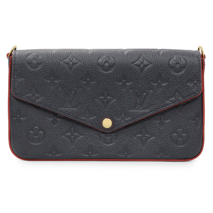 Exclusive Louis Vuitton Marine Rouge Empreinte Felicie Pochette — Side View