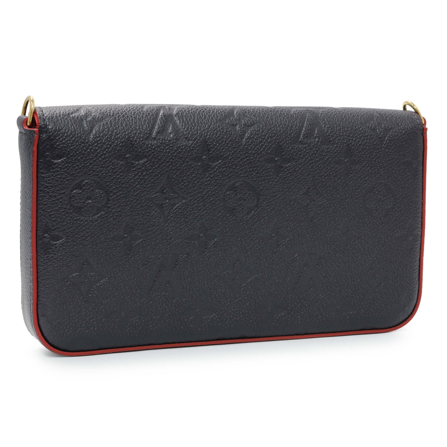 Exclusive Louis Vuitton Marine Rouge Empreinte Felicie Pochette — Back View