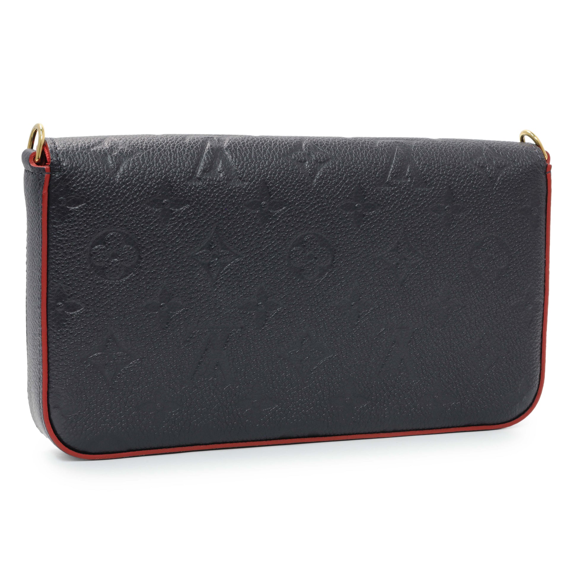 Exclusive Louis Vuitton Marine Rouge Empreinte Felicie Pochette — Back View