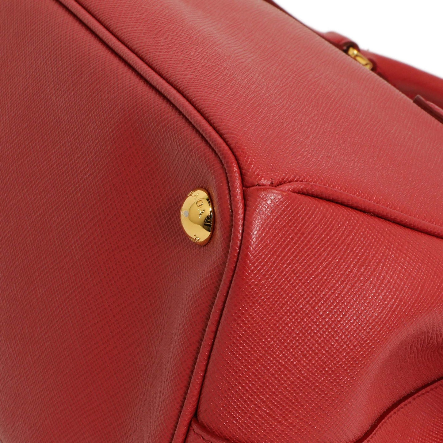 Exclusive Prada Red Saffiano Small Galleria Double Zip Tote — Alternate View 7