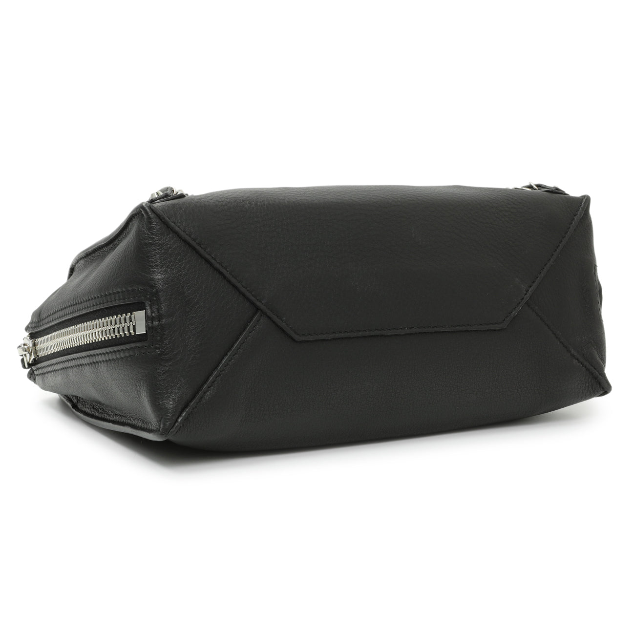 Exclusive Balenciaga Black Calfskin Mini Papier A4 Tote — Back View