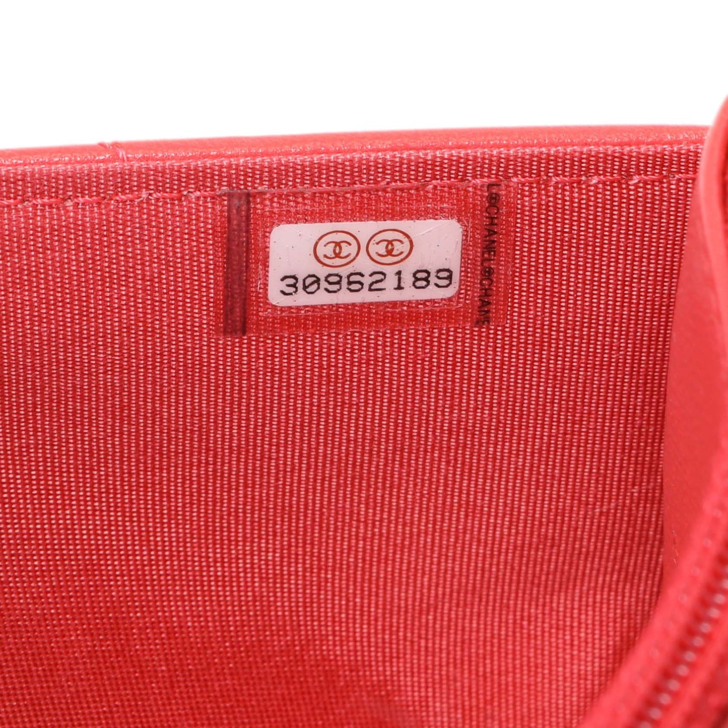 Exclusive Chanel Red Lambskin Quilted Chanel 19 Wallet On Chain — Alternate View 7