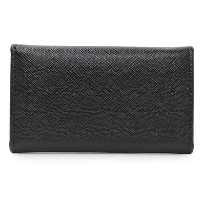 Exclusive Prada Black Saffiano Key Holder — Side View