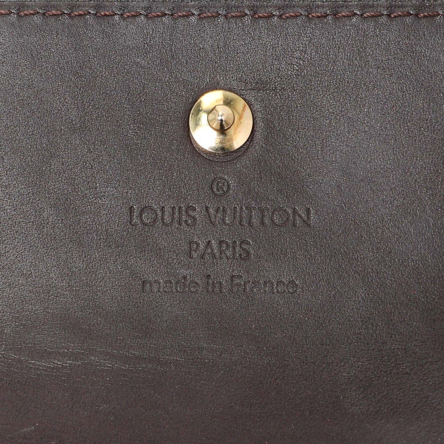 Exclusive Louis Vuitton Amarante Vernis Elise Wallet — Detail View