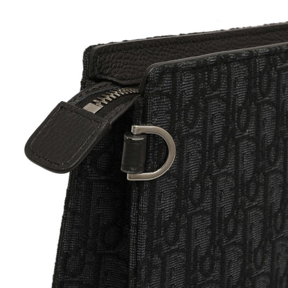 Exclusive Christian Dior Black Oblique A5 Triangle Pouch — Alternate View 7