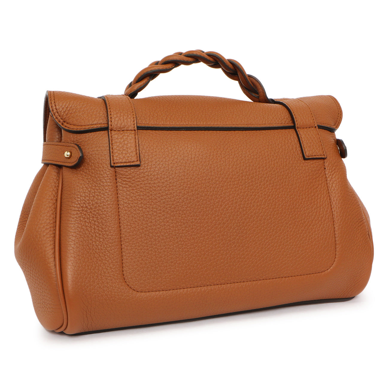 Exclusive Mulberry Chestnut Grained Calfskin Medium Alexa — Side View