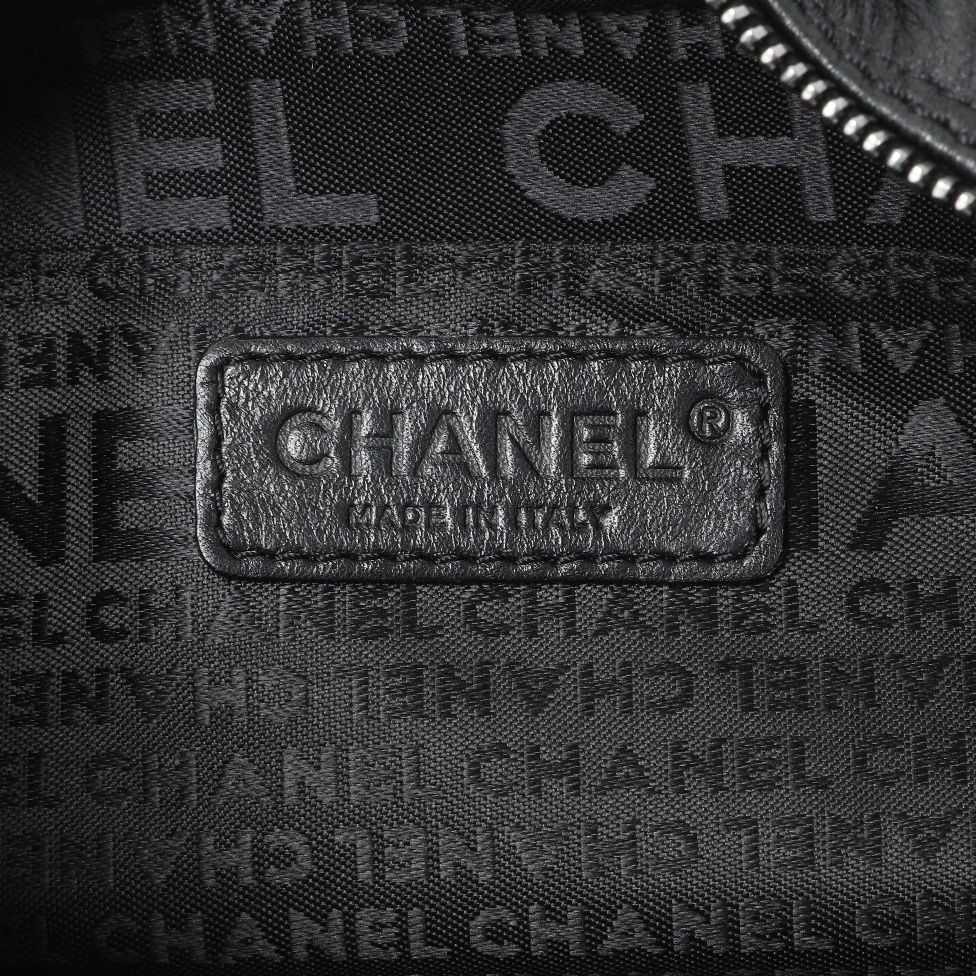Exclusive Chanel Black Lambskin Lax Tassel Shoulder Bag — Alternate View 9
