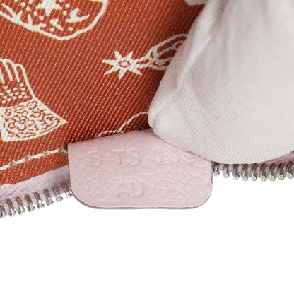 Exclusive Hermes Light Pink Epsom Silk'in Coin Purse — Lifestyle View