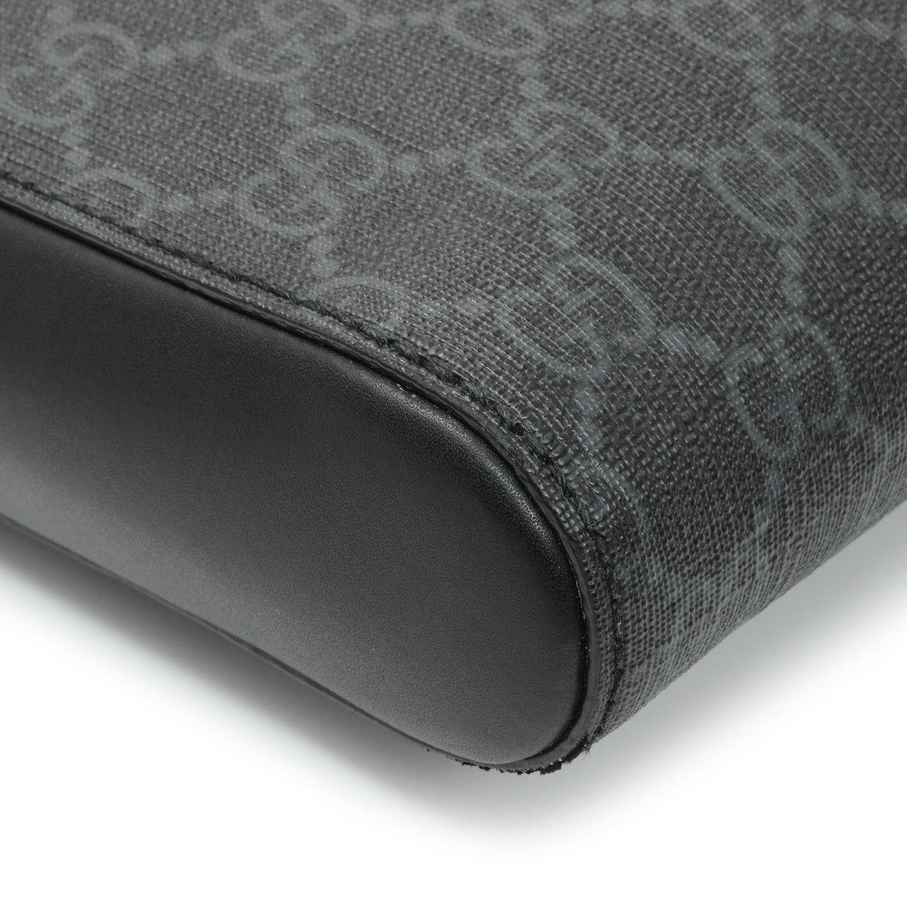 Exclusive Gucci GG Supreme Monogram Web Small Flat Messenger Bag — Lifestyle View