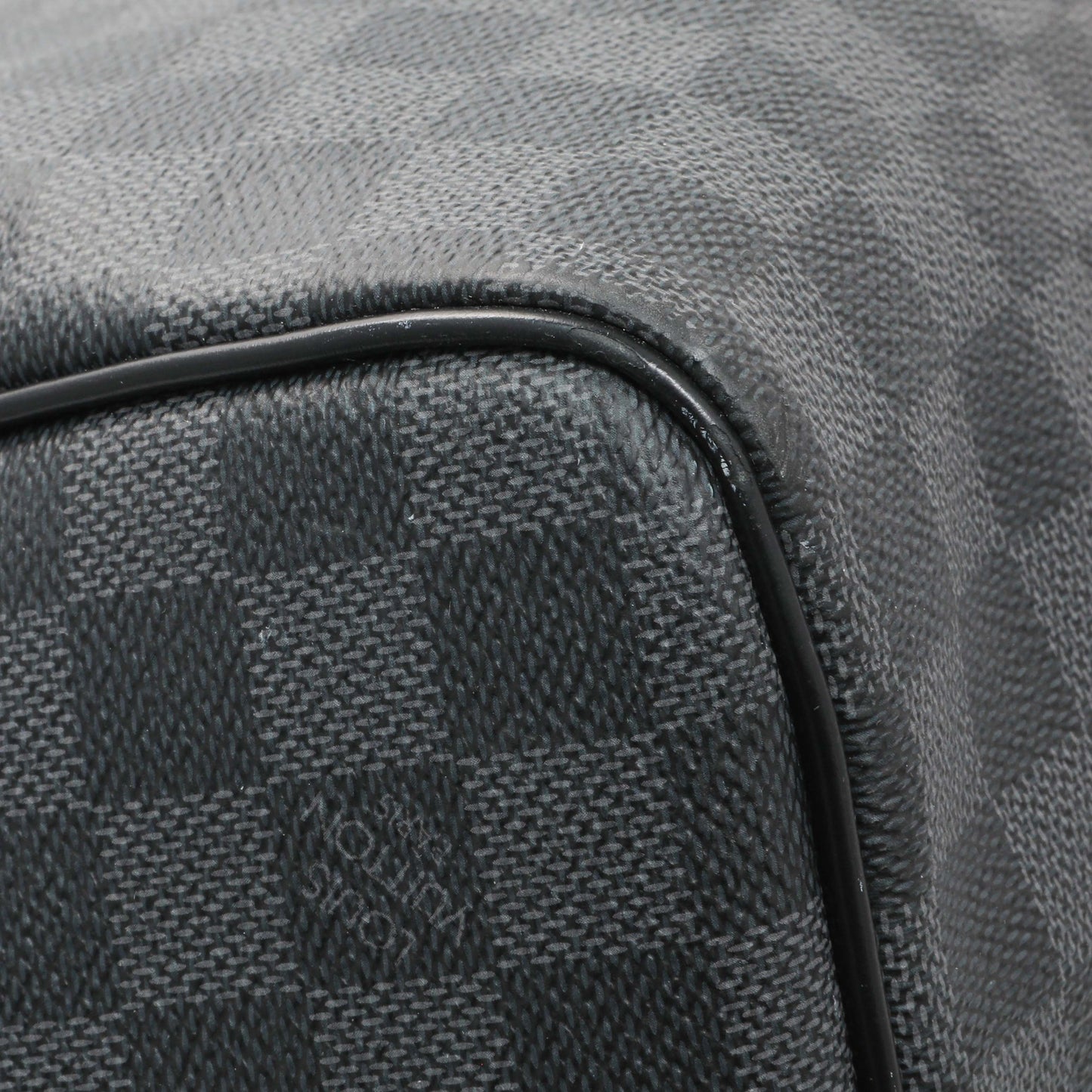Exclusive Louis Vuitton Damier Graphite Keepall Bandouliere 55 — Top View