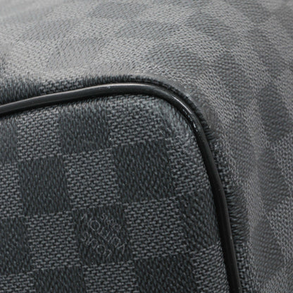 Exclusive Louis Vuitton Damier Graphite Keepall Bandouliere 55 — Top View