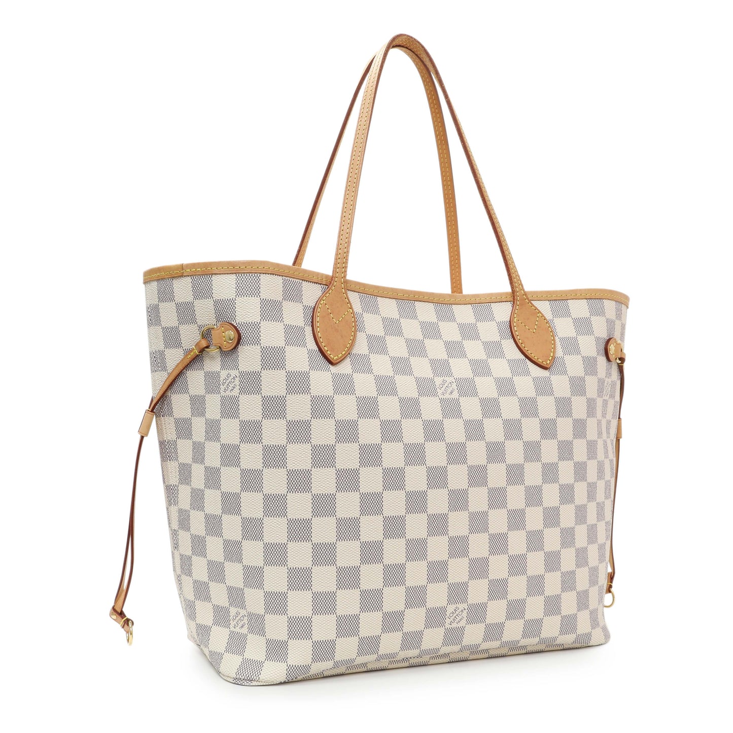 Exclusive Louis Vuitton Damier Azur Neverfull MM — Side View