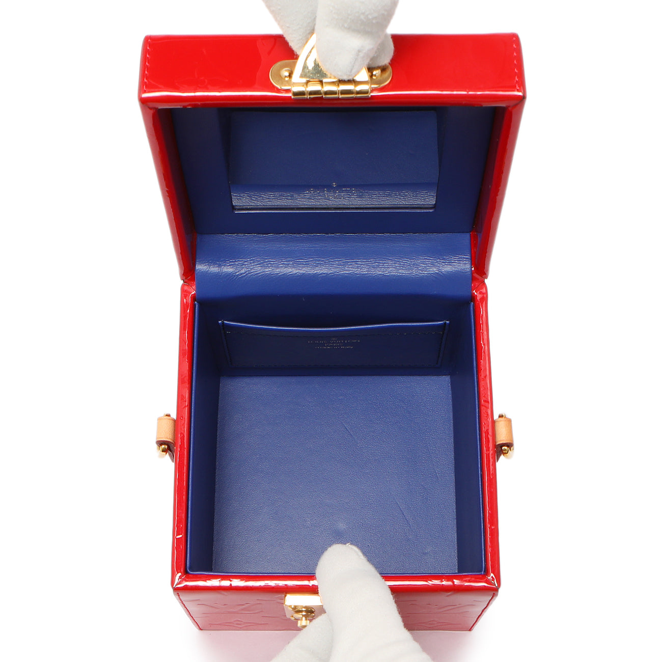 Exclusive Louis Vuitton Cerise Vernis Bleecker Box — Top View