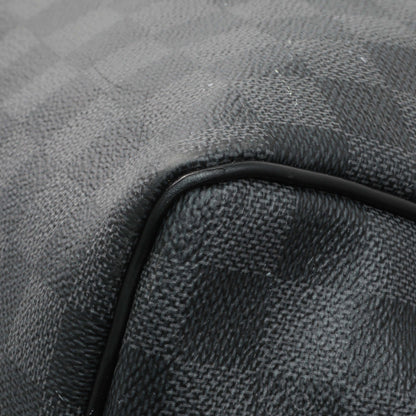 Exclusive Louis Vuitton Damier Graphite Keepall Bandouliere 55 — Detail View