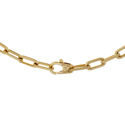 Exclusive Cartier 18K Yellow Gold Santos de Cartier Chain Necklace — Back View