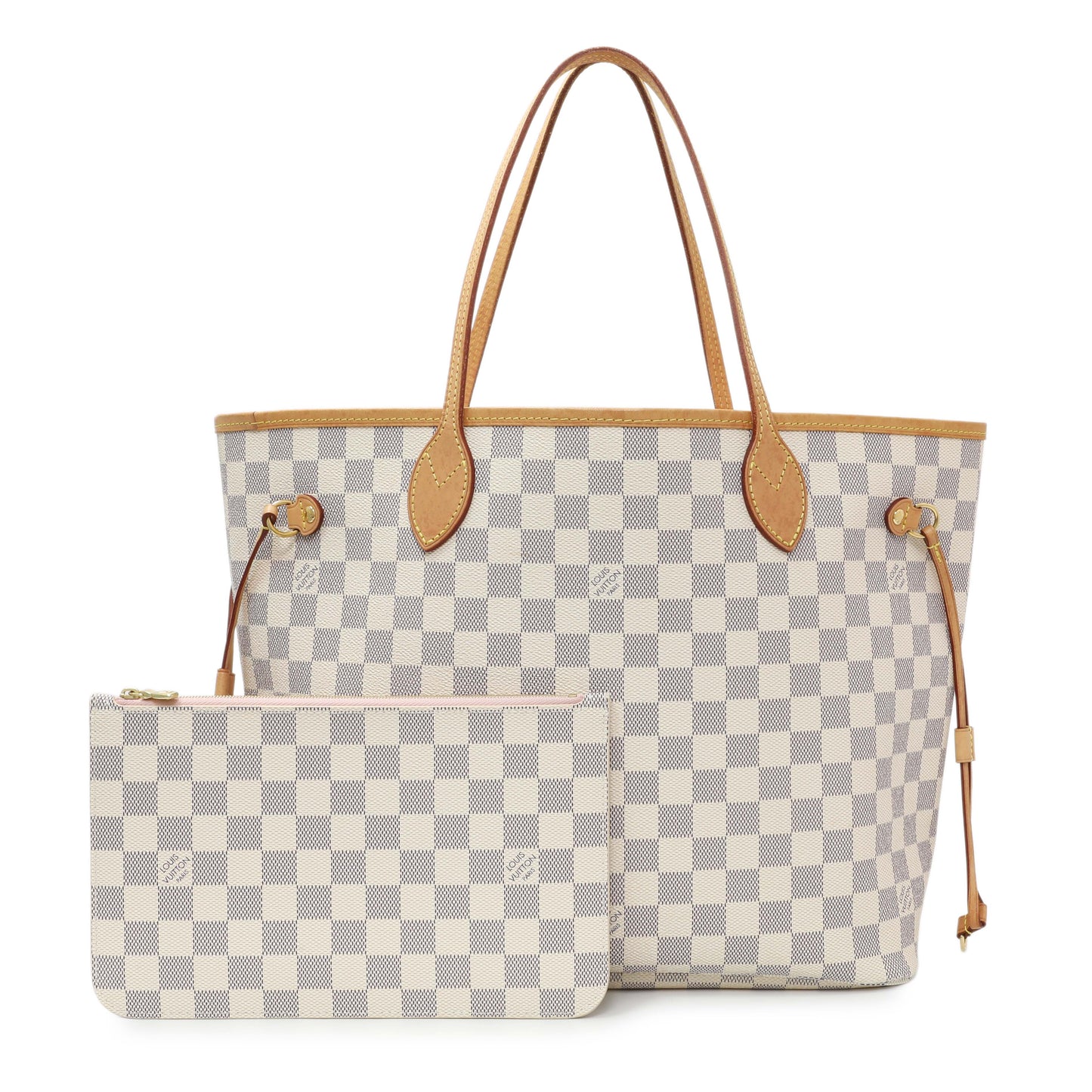 Exclusive Louis Vuitton Damier Azur Neverfull MM — Front View