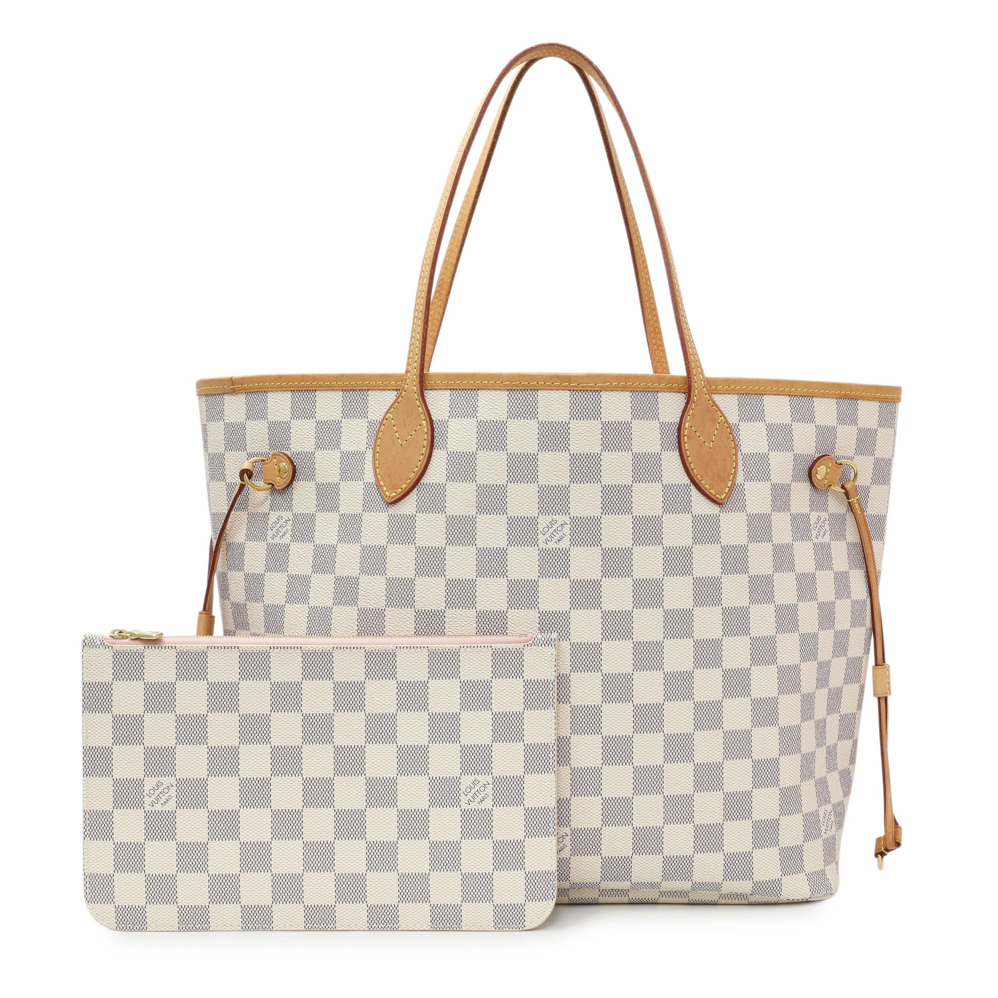 Exclusive Louis Vuitton Damier Azur Neverfull MM — Front View