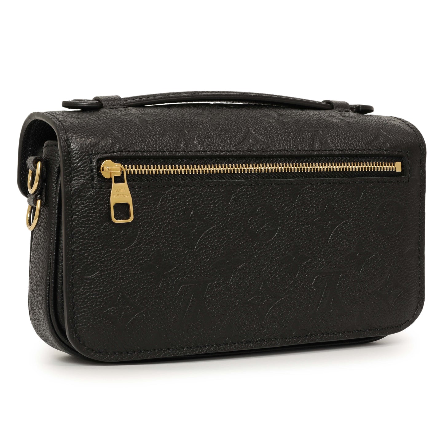 Exclusive Louis Vuitton Black Empreinte Pochette Metis East West — Side View