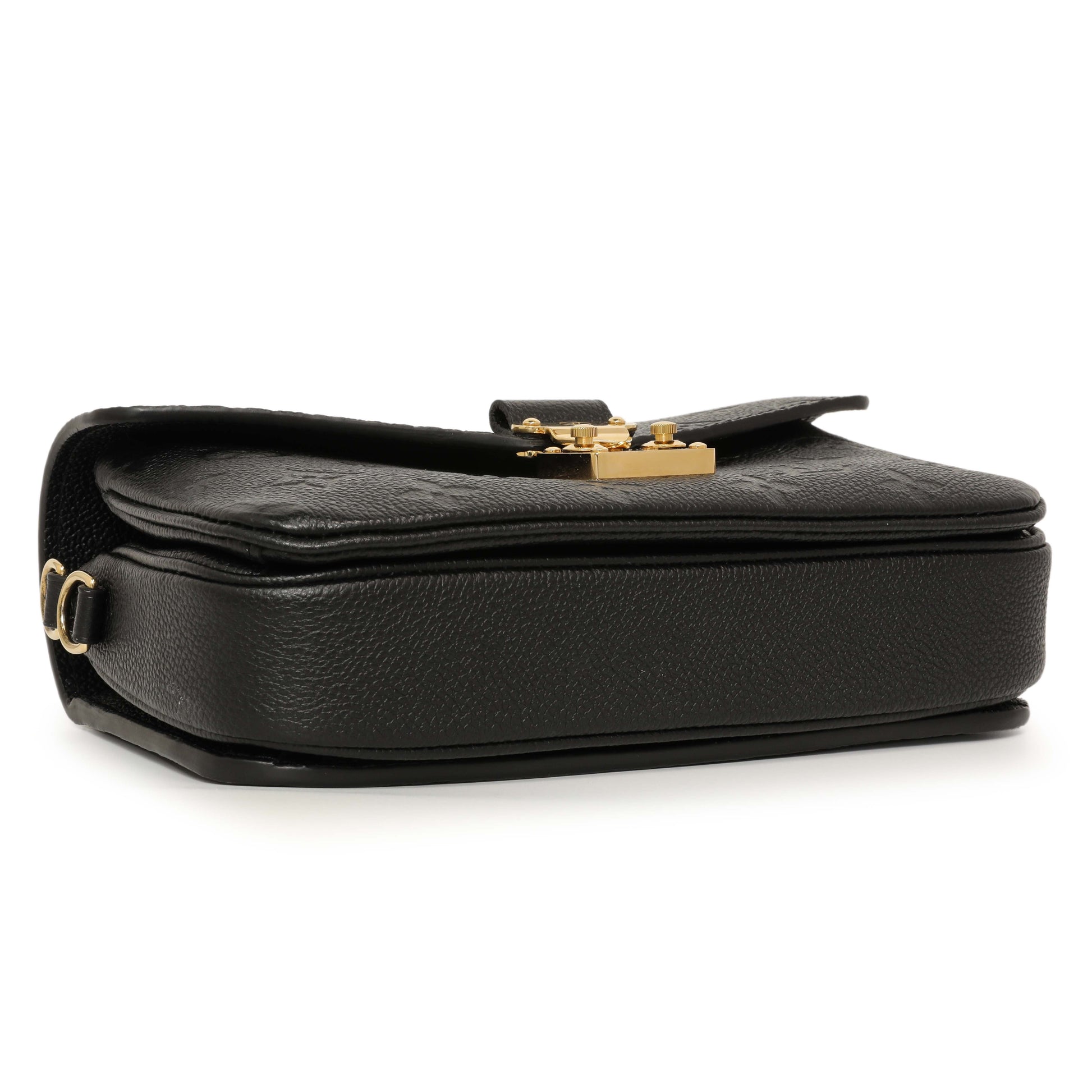 Exclusive Louis Vuitton Black Empreinte Pochette Metis East West — Back View
