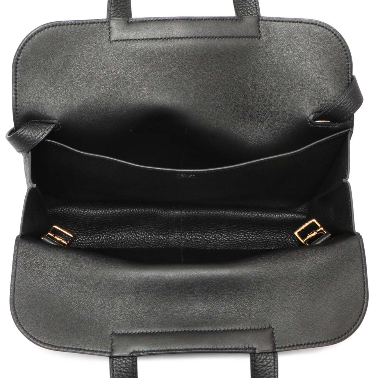 Exclusive Hermes Black Clemence Halzan 31 — Top View