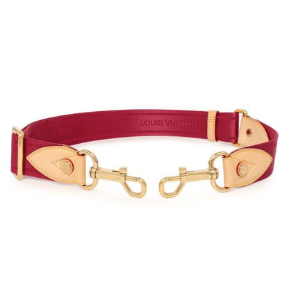 Exclusive Louis Vuitton Rose Nylon Sunshine Shoulder Strap — Front View