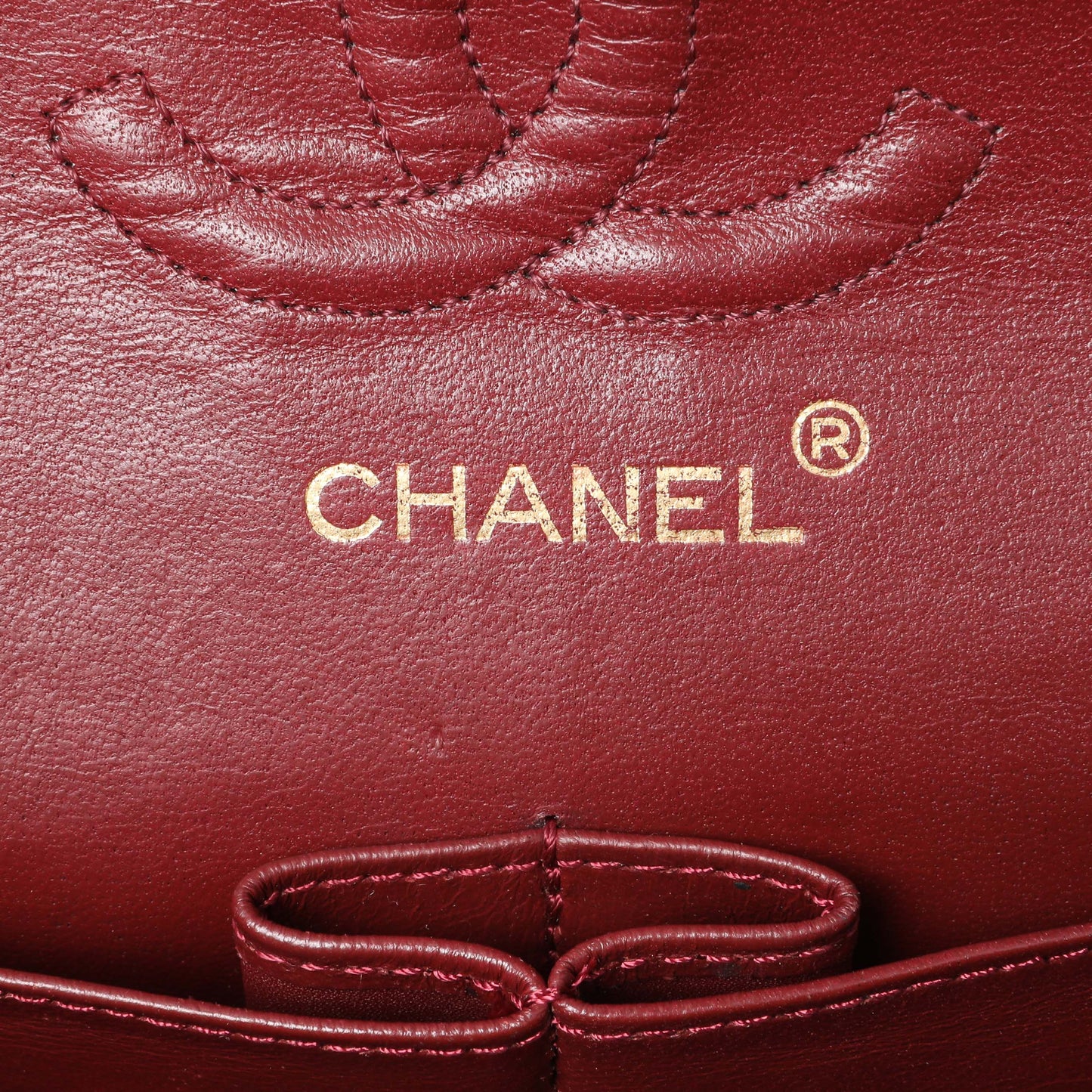 Exclusive Chanel Black Quilted Lambskin Vintage Small Double Flap — Detail View