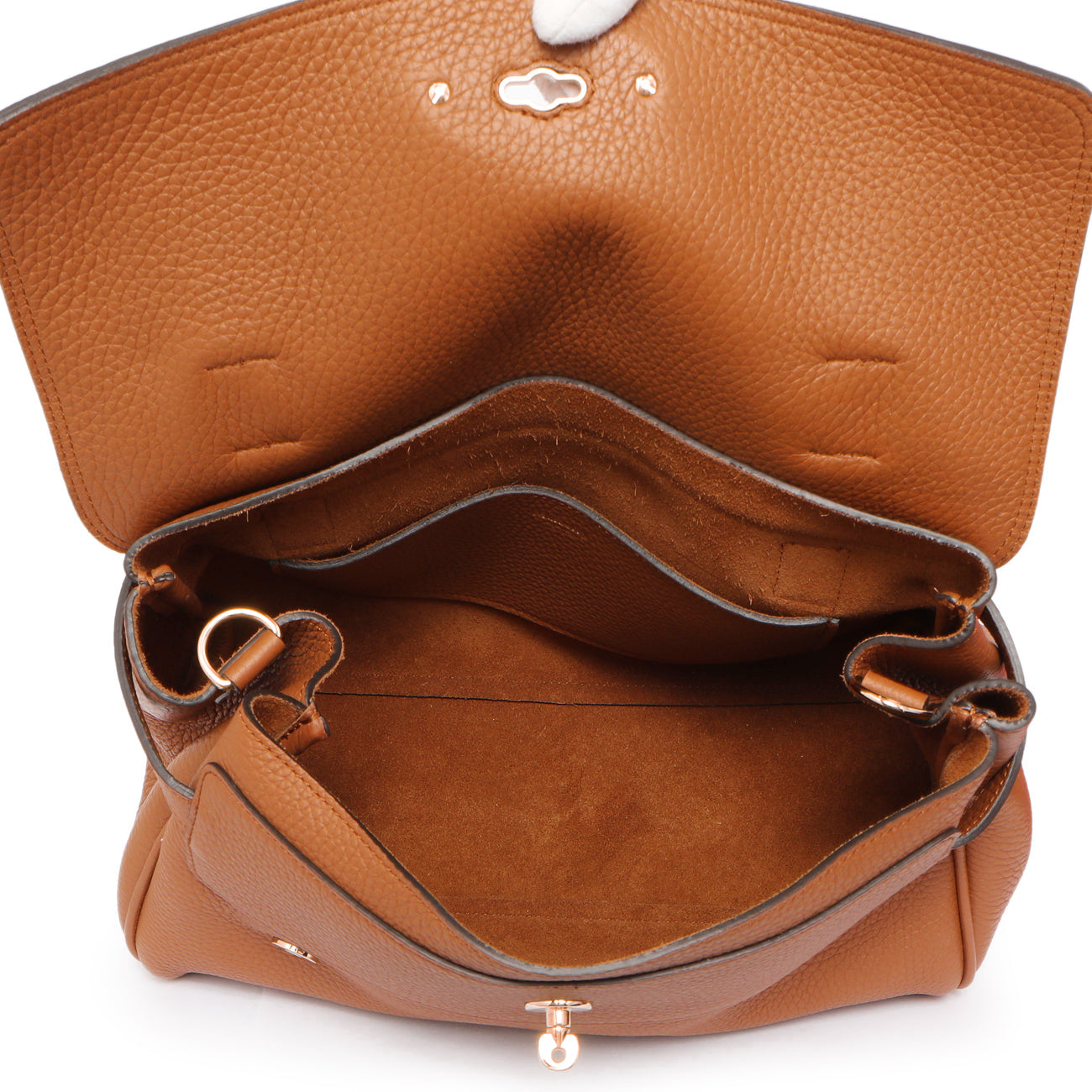 Exclusive Mulberry Chestnut Grained Calfskin Medium Alexa — Top View