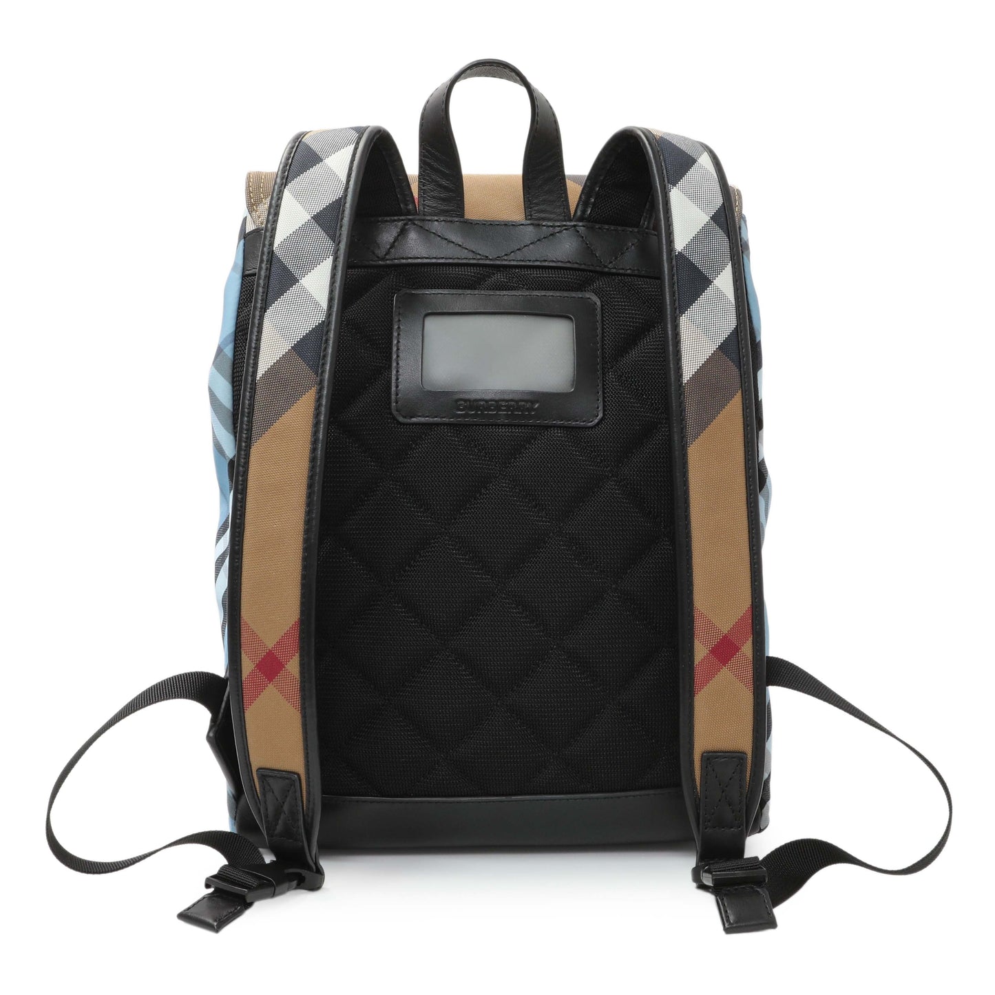 Exclusive Burberry Mixed Check-Print Dewey Backpack — Side View