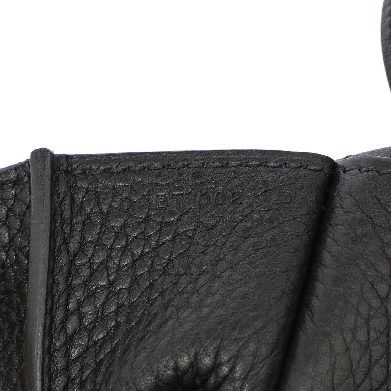 Exclusive Hermes Black Clemence Halzan 31 — Alternate View 7