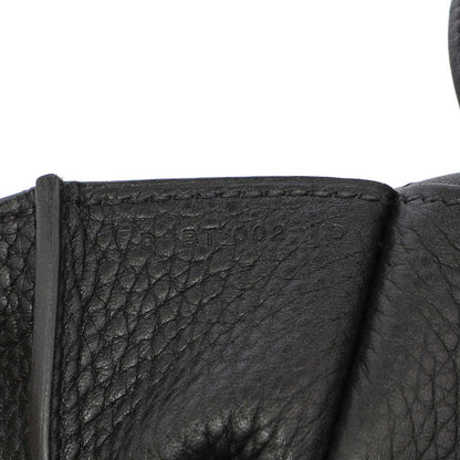Exclusive Hermes Black Clemence Halzan 31 — Alternate View 7