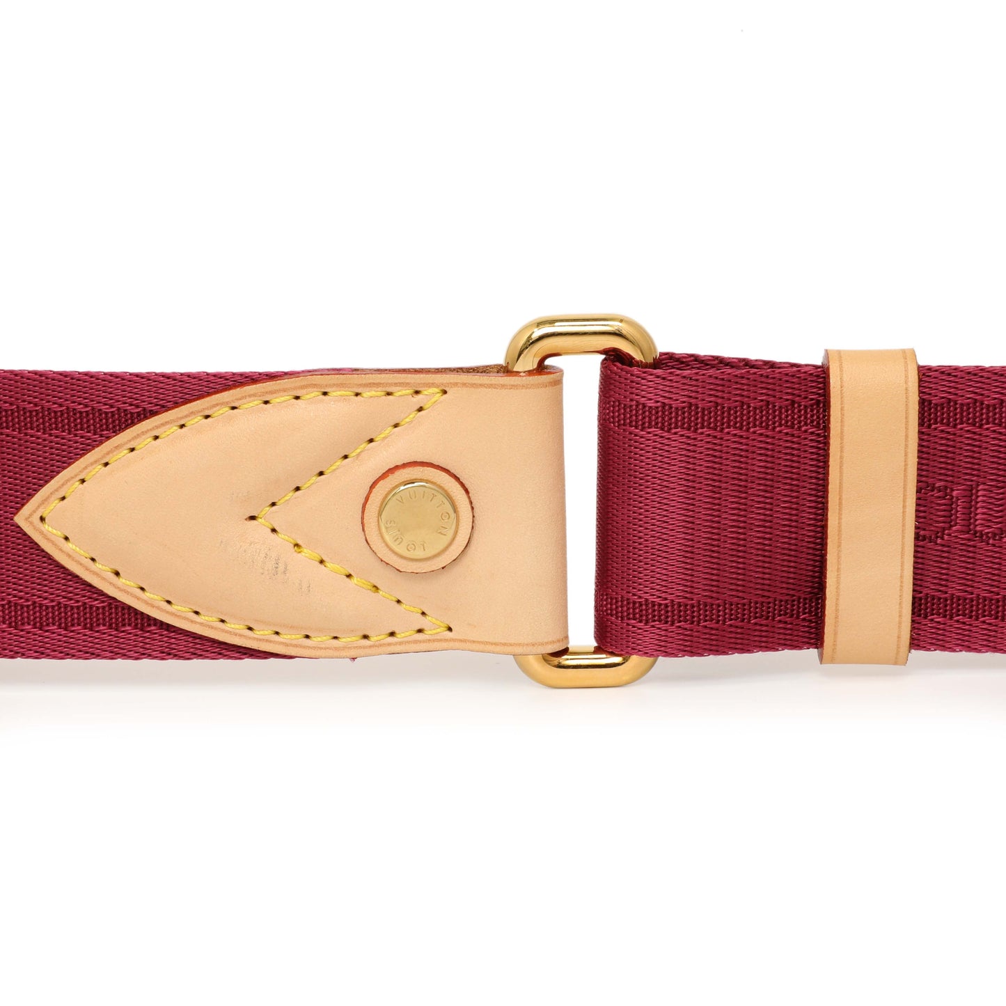 Exclusive Louis Vuitton Rose Nylon Sunshine Shoulder Strap — Back View