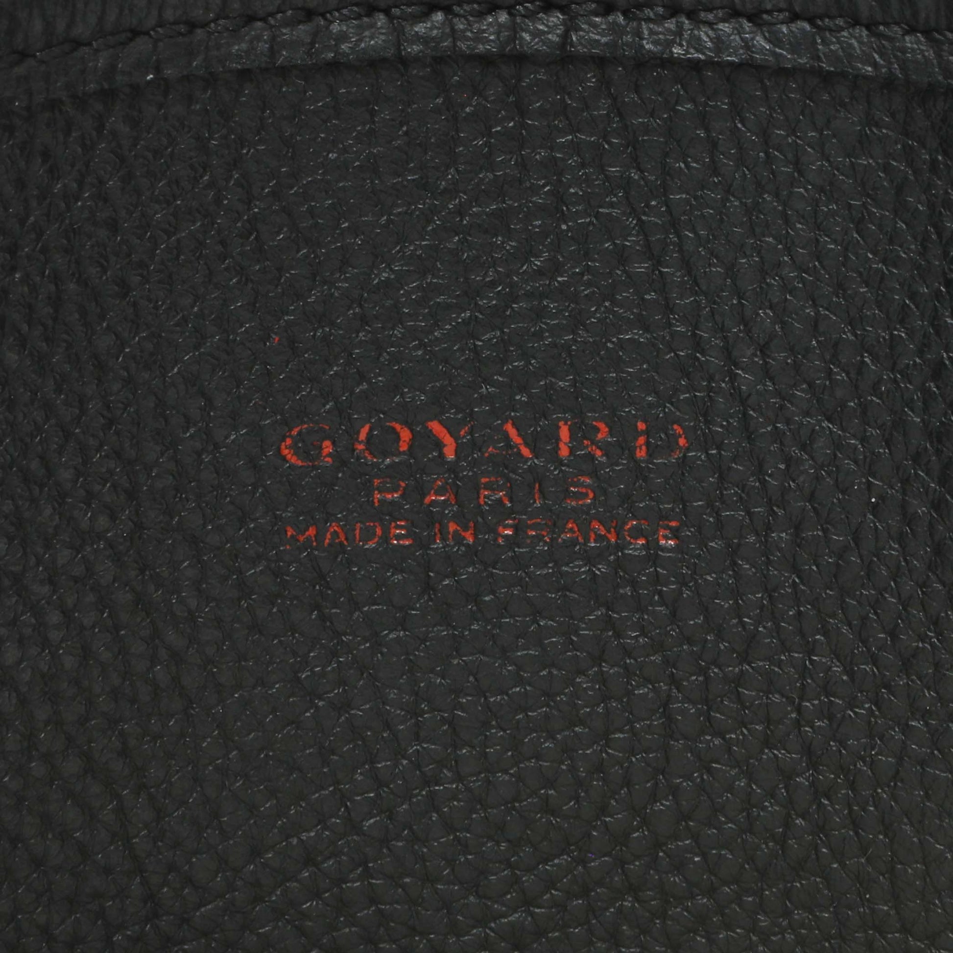 Exclusive Goyard Black Goyardine Reversible Mini Anjou — Detail View