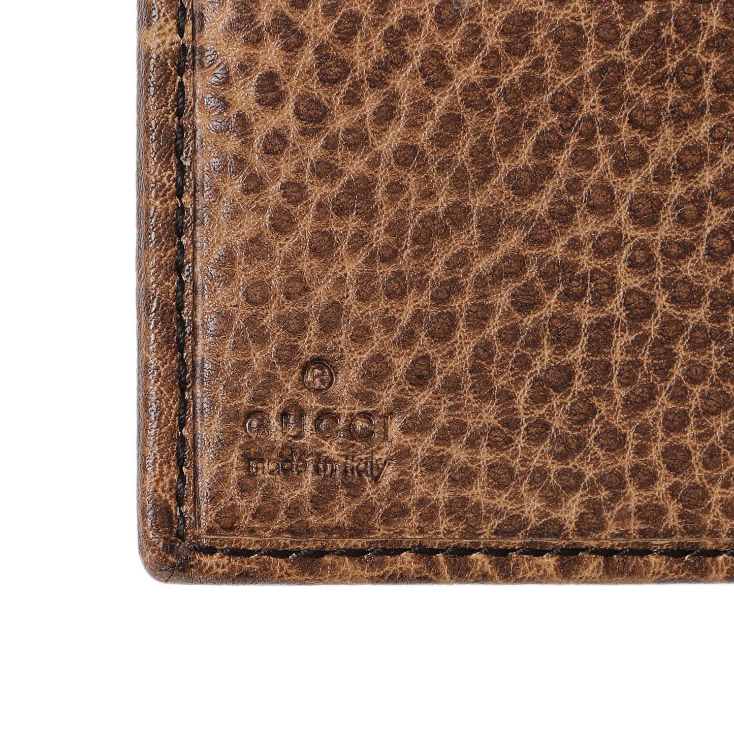 Exclusive Gucci Monogram Compact Flap Wallet — Detail View