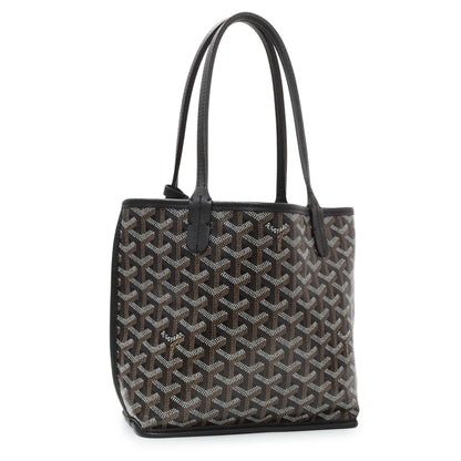Exclusive Goyard Black Goyardine Reversible Mini Anjou — Side View