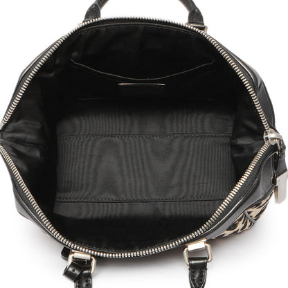 Exclusive Louis Vuitton Jacquard Velvet Leopard Print Stephen Sprouse Baby Bag — Top View