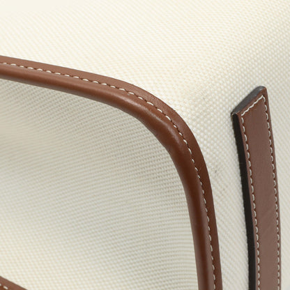 Exclusive Burberry Canvas Smooth Calfskin Freya Tote — Lifestyle View