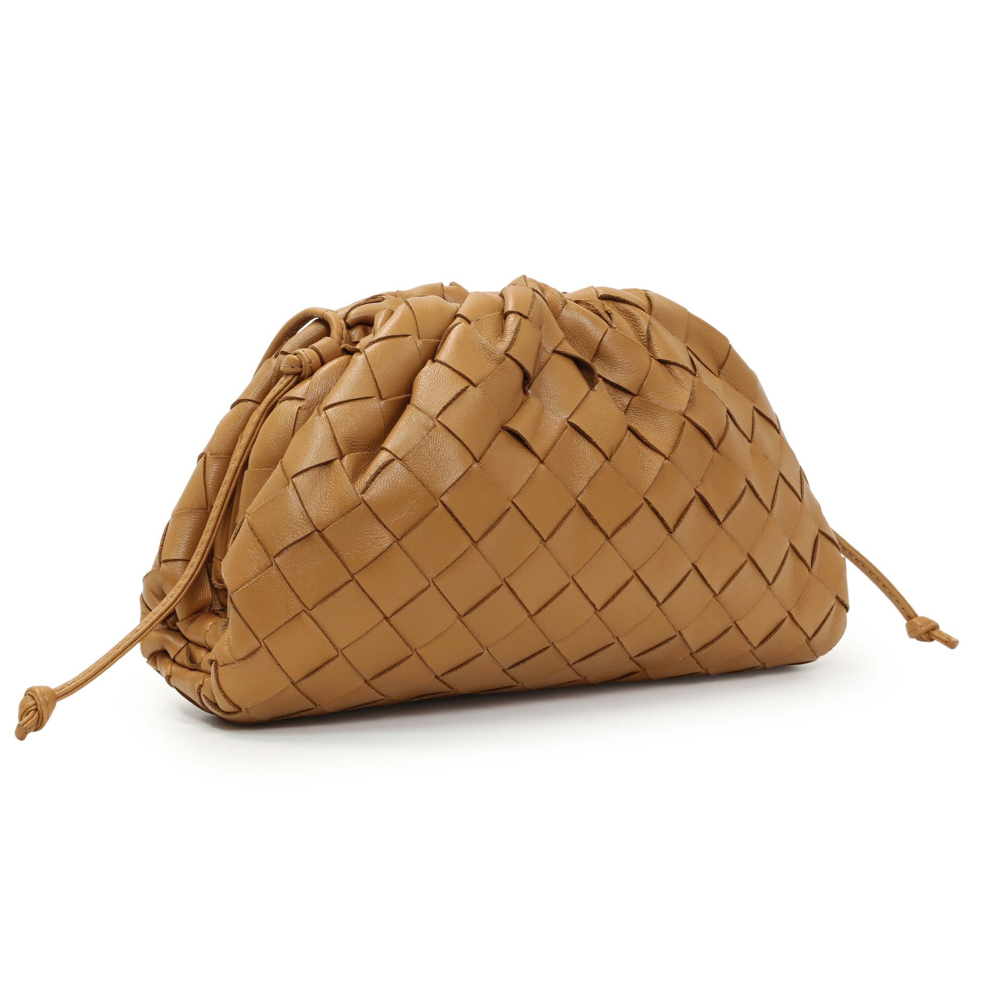 Exclusive Bottega Veneta Carmel Nappa Intrecciato The Mini Pouch — Side View