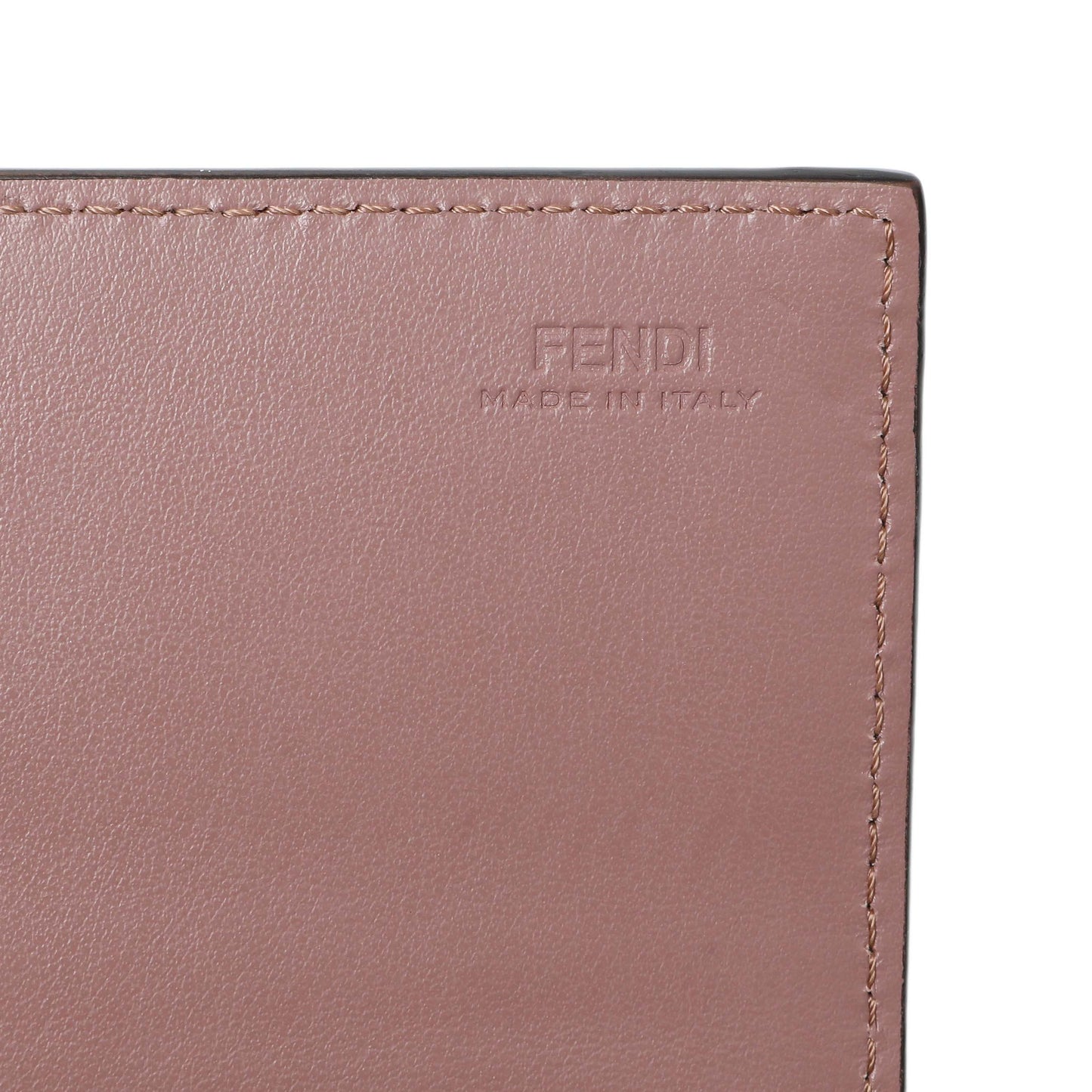 Exclusive Fendi English Rose Calfskin By The Way Chain Wallet — Detail View