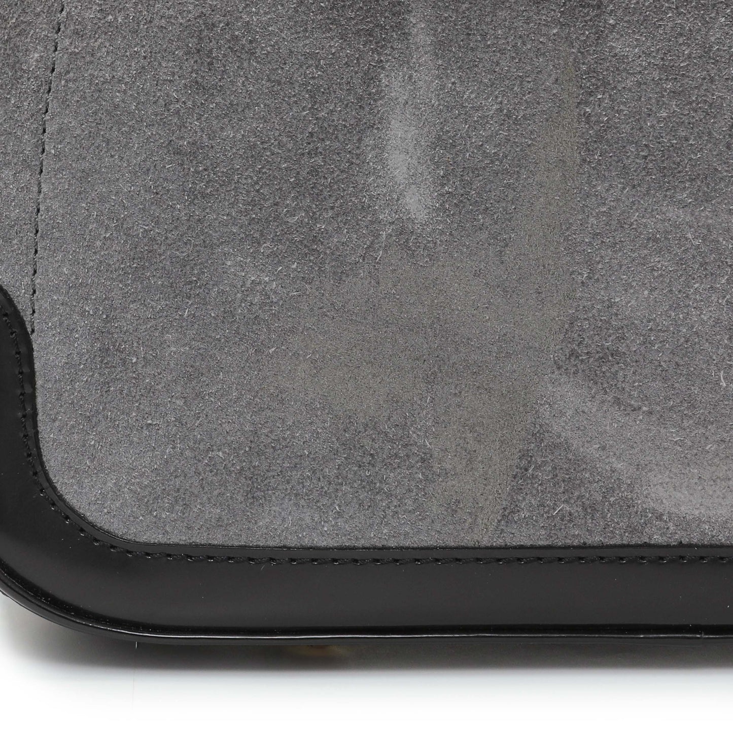 Exclusive Louis Vuitton Grey Suede Stamped Alligator Embossed Havane Bowler PM — Alternate View 8