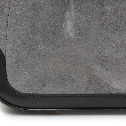 Exclusive Louis Vuitton Grey Suede Stamped Alligator Embossed Havane Bowler PM — Alternate View 8