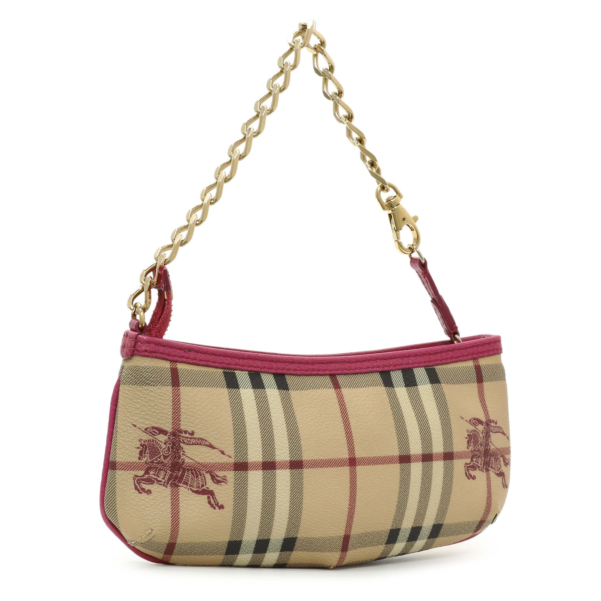 Exclusive Burberry Haymarket Check Clara Pochette — Side View