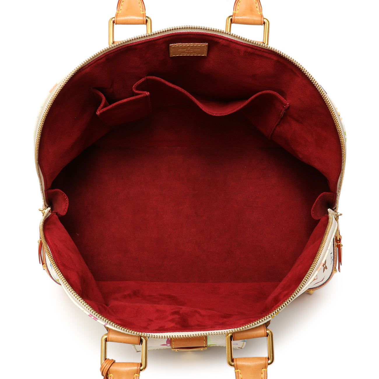 Exclusive Louis Vuitton White Multicolor Monogram Alma GM — Alternate View 8