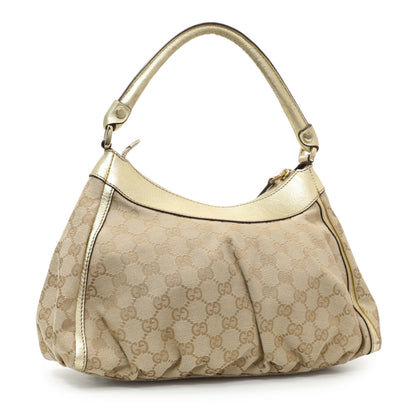 Exclusive Gucci Monogram Canvas Abbey D Ring Bag Small — Side View