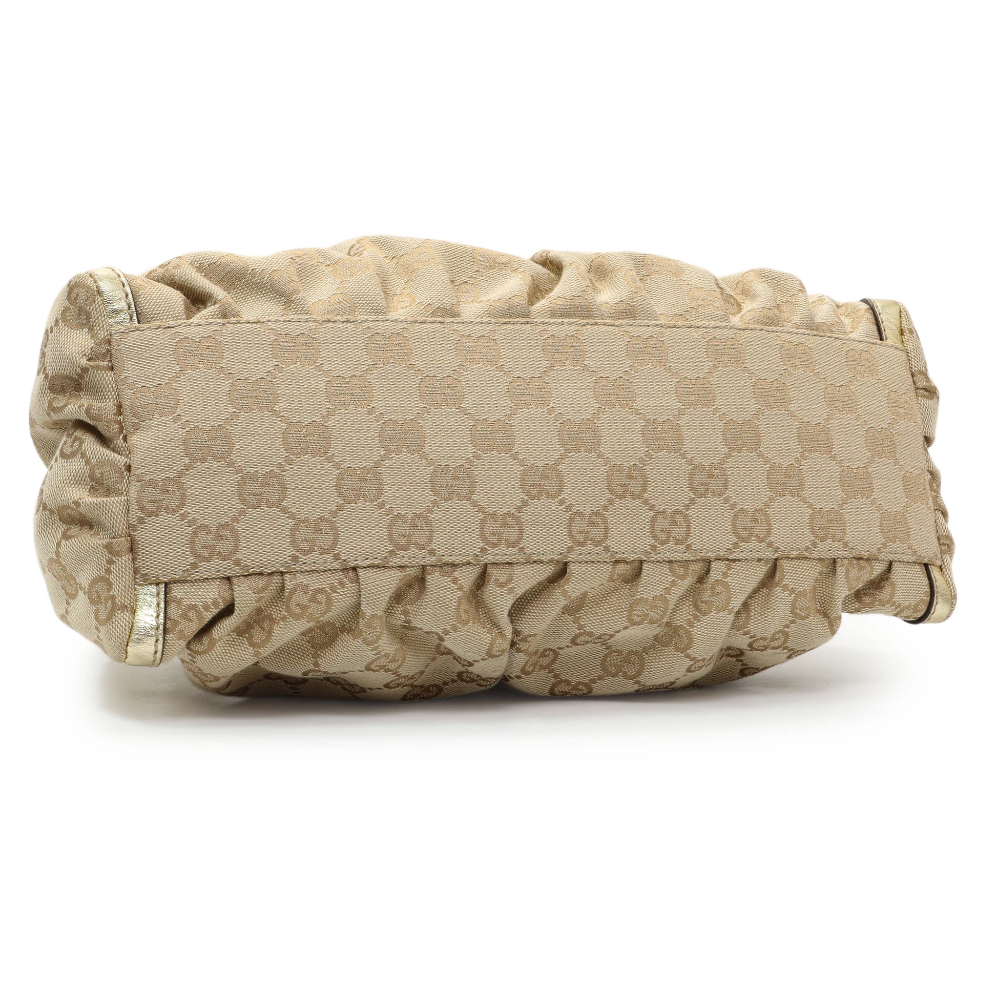 Exclusive Gucci Monogram Canvas Abbey D Ring Bag Small — Back View