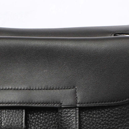 Exclusive Hermes Black Clemence Halzan 31 — Alternate View 9