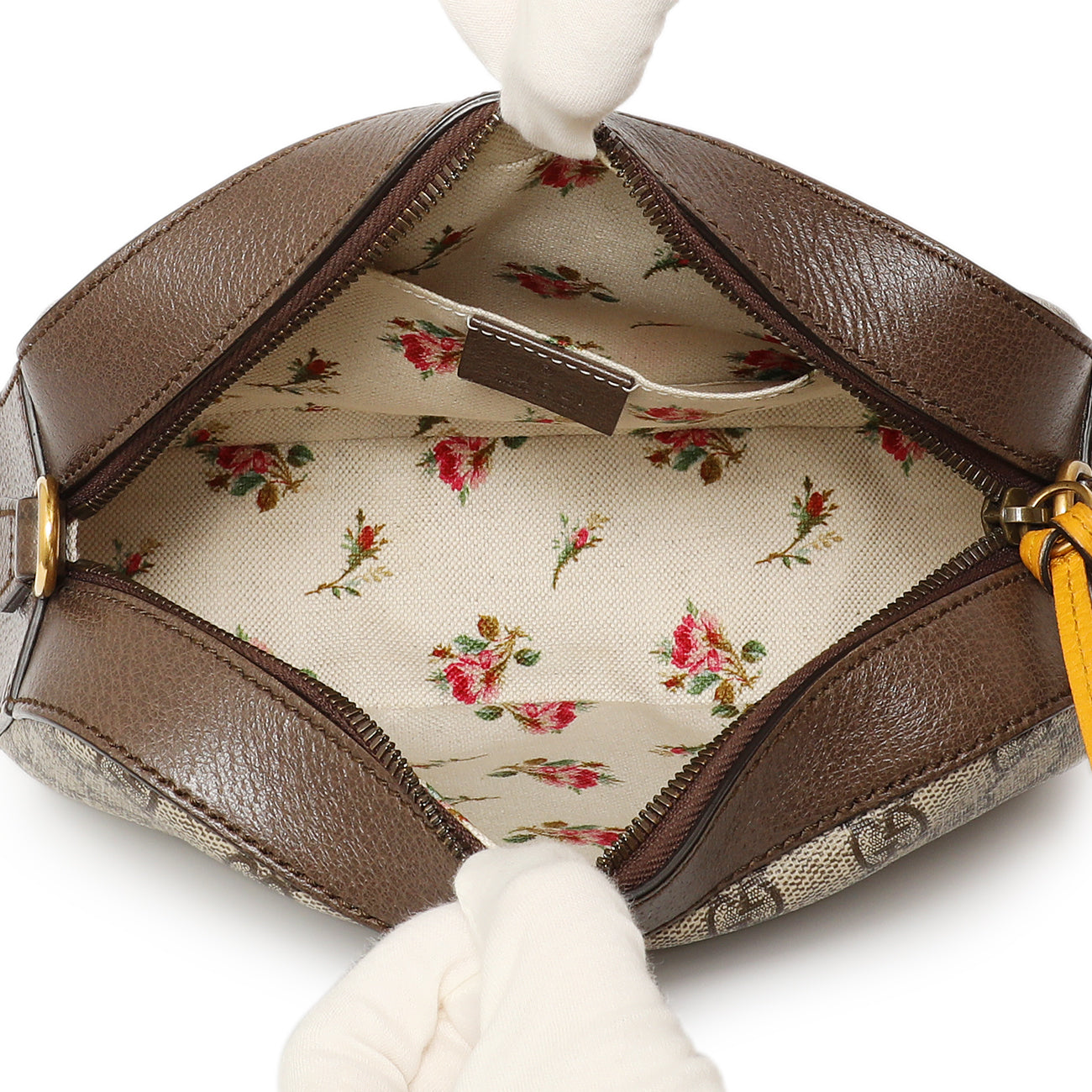 Exclusive Gucci GG Supreme Monogram Web Neo Vintage Shoulder Bag — Top View