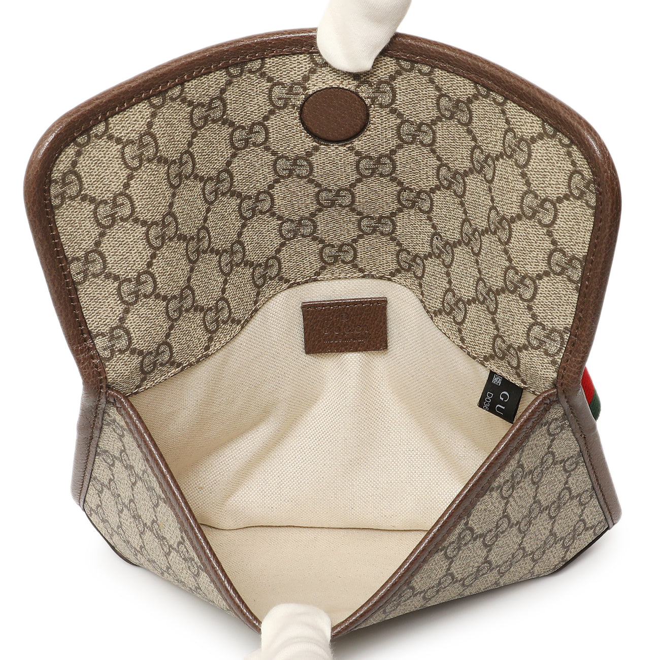 Exclusive Gucci GG Supreme Monogram Neo Vintage Web Belt Bag — Top View