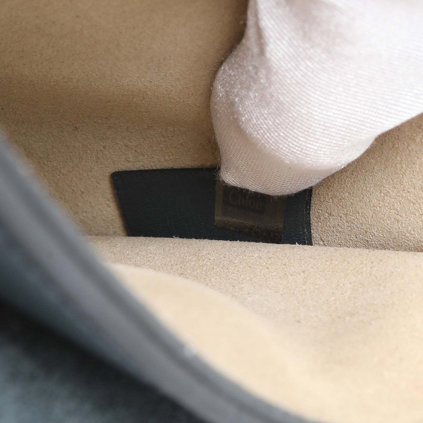 Exclusive Chloe Suede Smooth Calfskin Drew Shoulder Bag — Lifestyle View