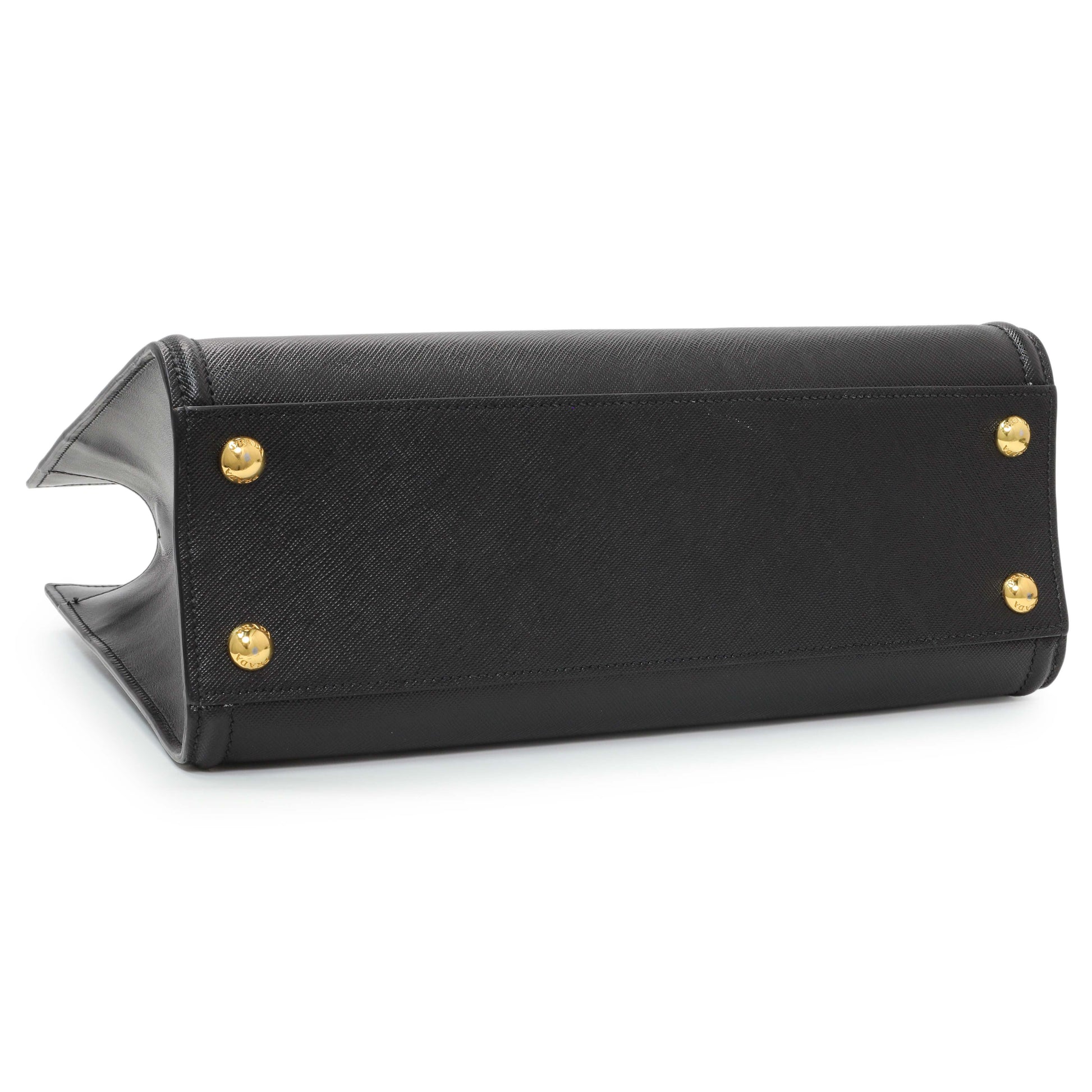 Exclusive Prada Black Saffiano Soft Calfskin Tote — Back View