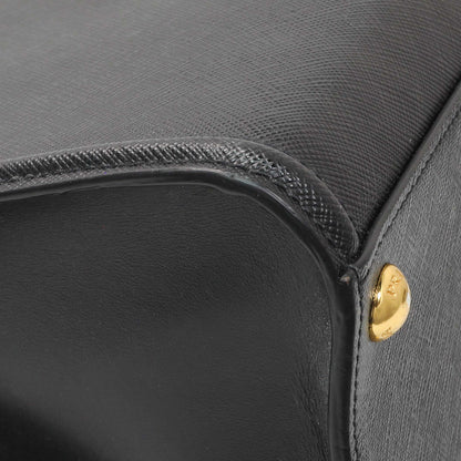 Exclusive Prada Black Saffiano Soft Calfskin Tote — Top View
